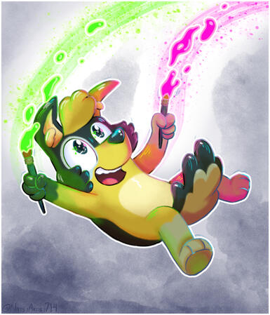 Artsy Rubens (ArtFight attack for rubens)